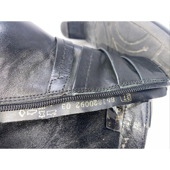 Remonte Dorndorf Boots Womens 37 US 6.5 Black Leather Short Inside Zip Career - Picture 12 of 12